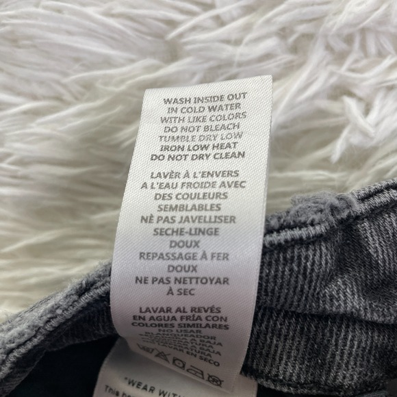 Good American Pants Womens 4/27 Black 90s Duster Straight Leg Jeans Denim Casual - Picture 5 of 15